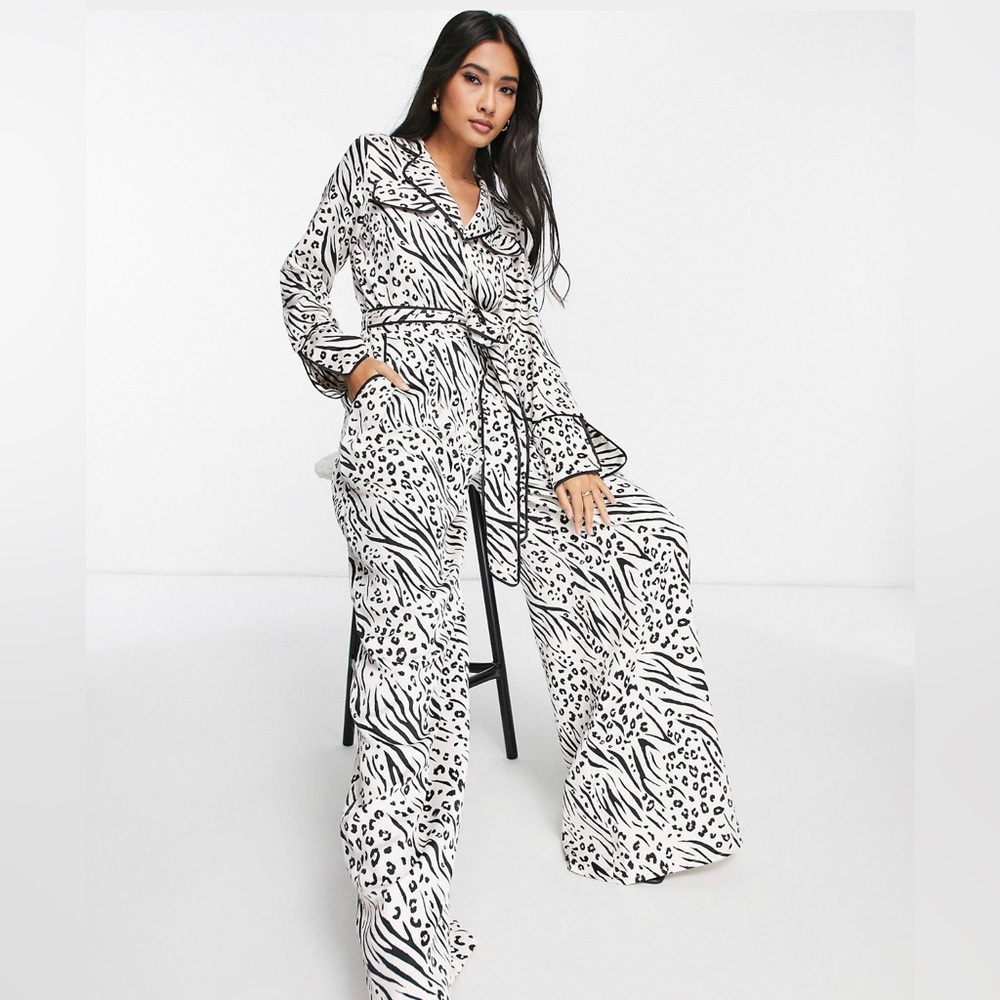 ASOS Zebra Print Jumpsuit